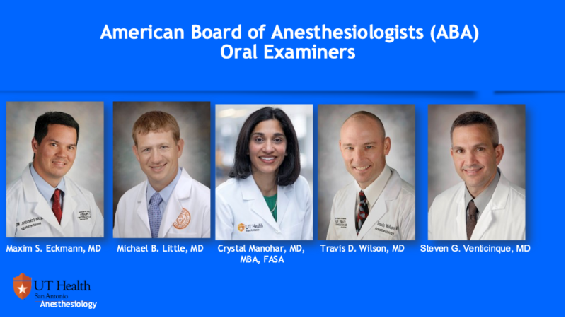 Board Examiners for Anesthesiology