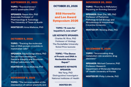 The University of Texas Health Science Center at San Antonio, Department of Biochemistry and Structural Biology Fall Seminar Series Poster 2026