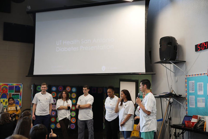 Students giving a presentation