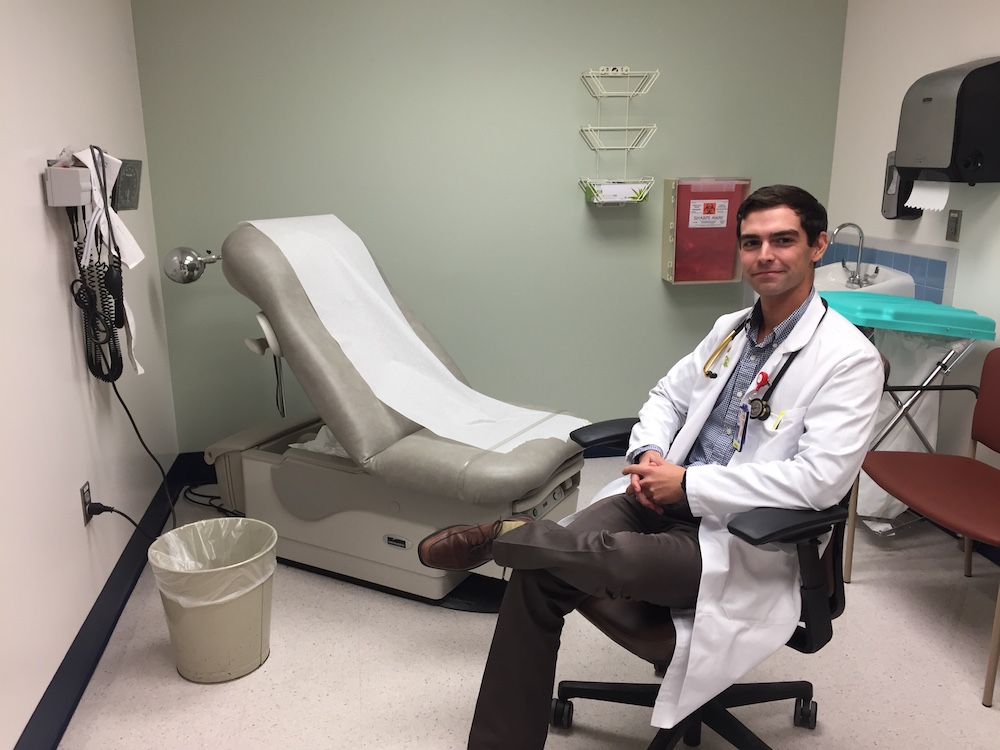 Primary Care Track Resident Photo in Examination Room