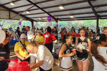 Large group of people at the event inside the pavilion