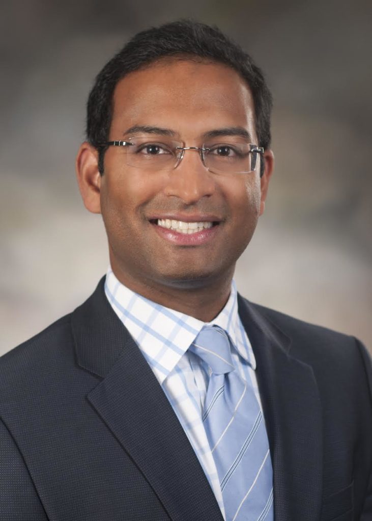 Dr. Ramesh Grandhi smiling for his staff photo.