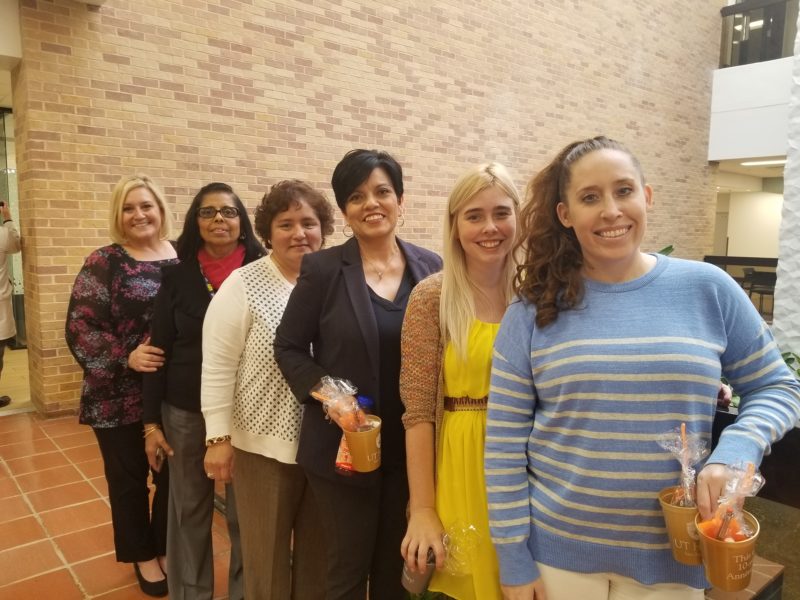 Staff members attend the 2019 employee service award reception