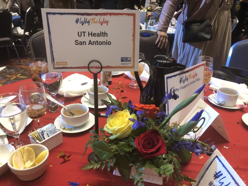 2019 United Way Campaign Lunch table setting.