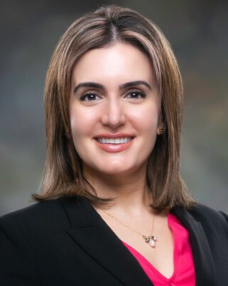 Dr. Ghamasaee poses for her profile photo.