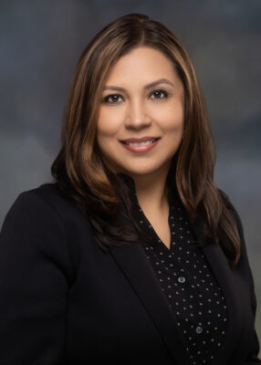 Krystal Siller smiles for her UT Health portrait.