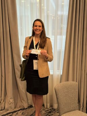 Dr. Lafuente accepts TANS award.