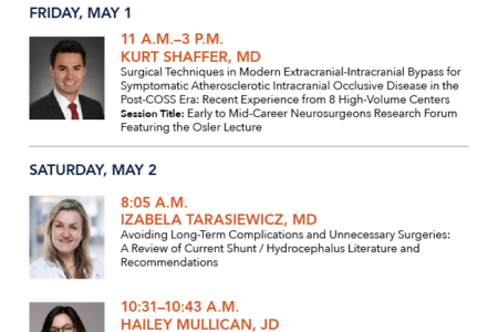 Flier for department AANS activities.