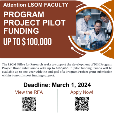 Program Project Grant Pilot Funding for Program Project Grant Applications - Office for Research