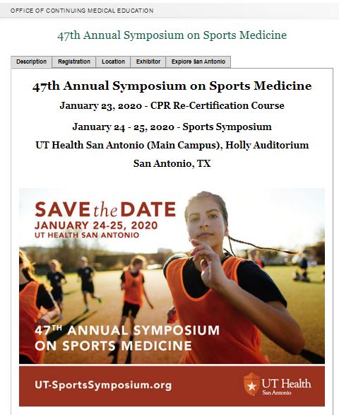 47th Annual Symposium on Sports Med