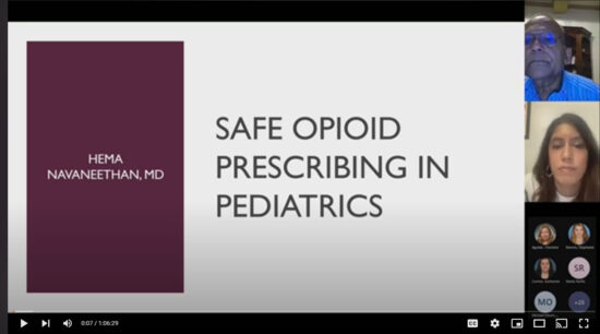 Safe Opioid Prescribing in Pediatrics