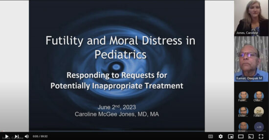 Futility and Moral Distress in Pediatrics