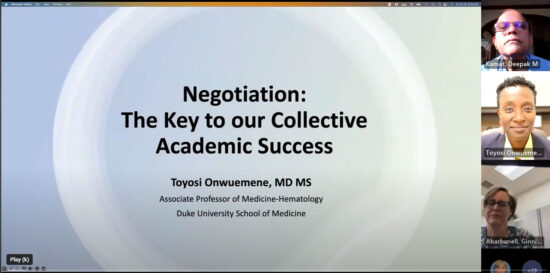 Negotiations: the key to our collective academic success