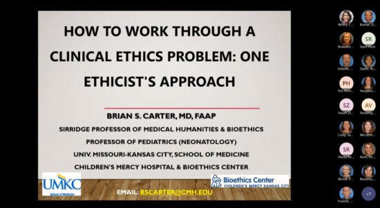 How to Work Through a Clinical Ethics Problem: One Ethicist’s Approach”