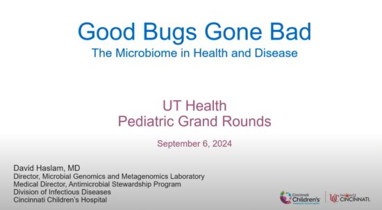 Good Bugs Gone Bad: The Microbiome in Health and Disease