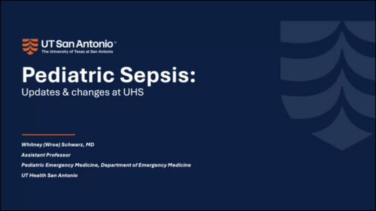 Pediatric Sepsis: Updates & Changes at UHS