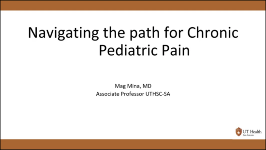 Navigating the path for Chronic Pediatric Pain