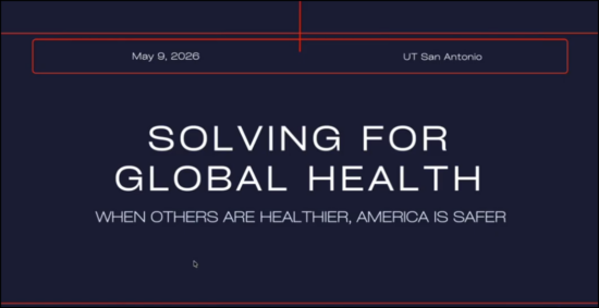 Solving For Global Health. When Others Are Healthier, America Is Safer