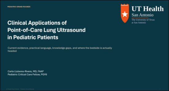 Clinical Applications of Point-of-Care Lung Ultrasound in Pediatric Patients