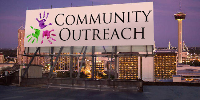 Billboard of Community Outreach sIGN