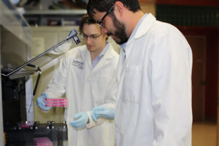 Members of a research lab working